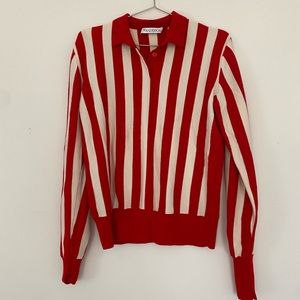 Red striped jw Anderson wool sweater